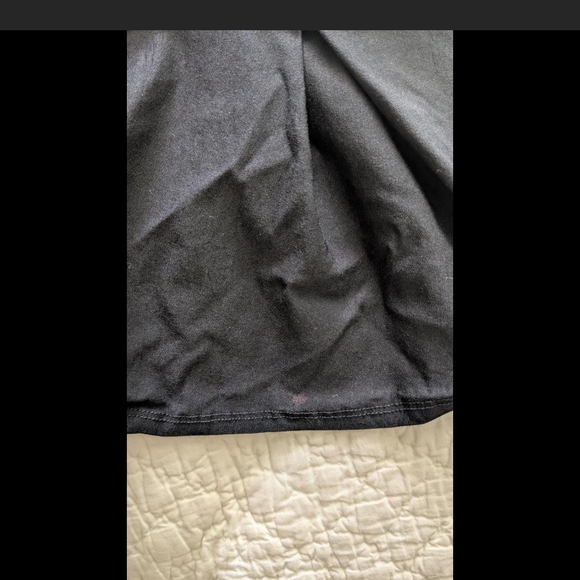 Black Dress with White Lace Trim - Picture 2 of 2